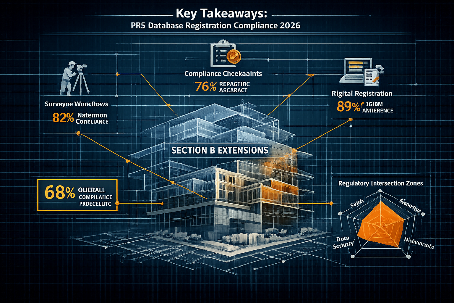 Key Takeaways infographic visualizing PRS Database Registration compliance metrics for 2026, featuring a central