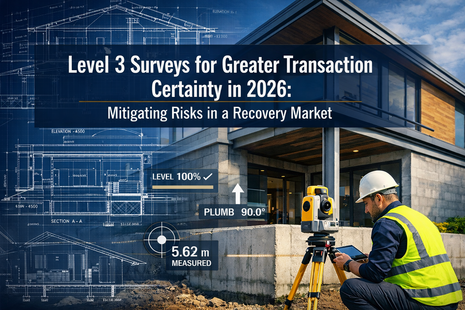 Professional () hero image featuring 'Level 3 Surveys for Greater Transaction Certainty in 2026: Mitigating Risks in a