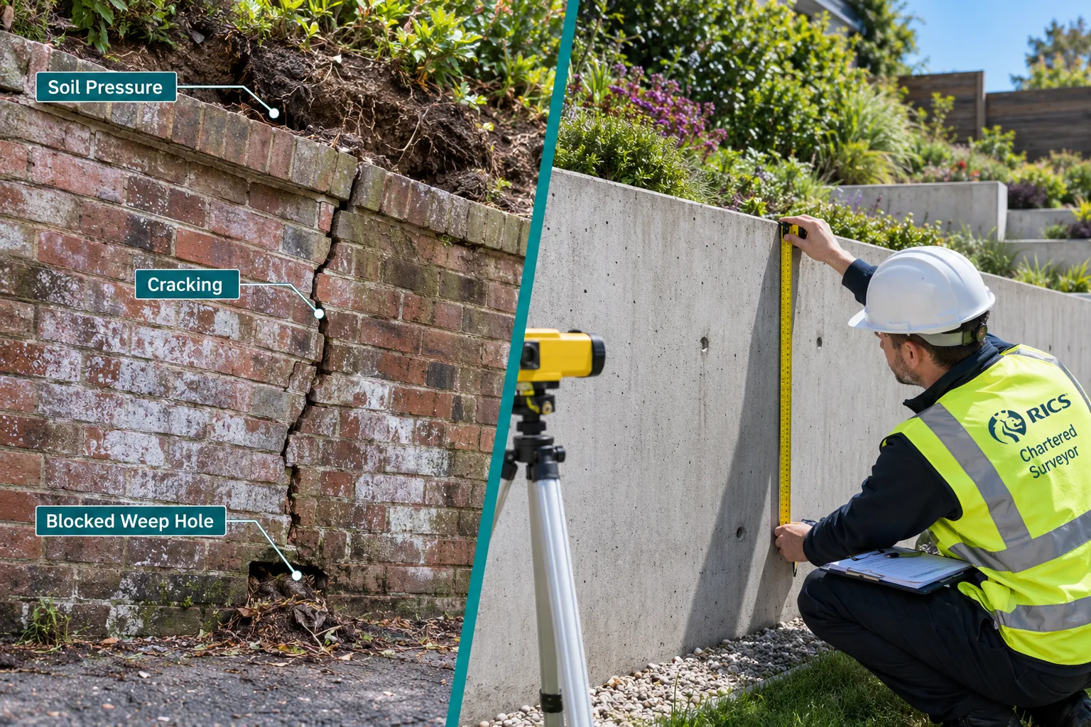 Retaining Walls: What the Survey Must Examine