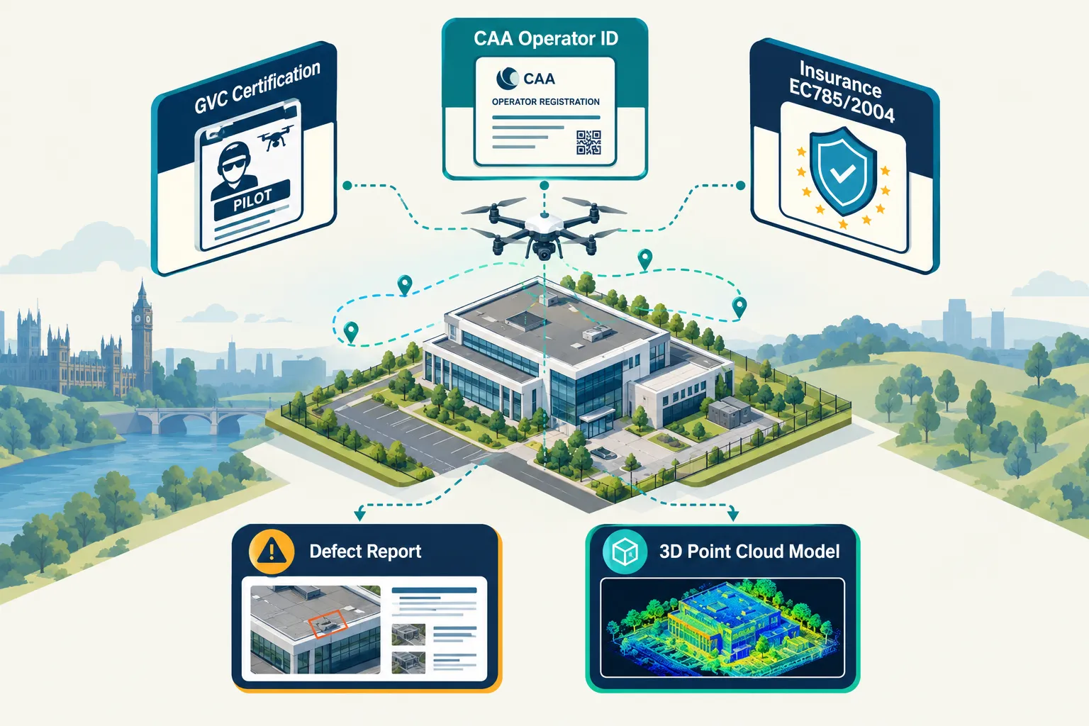 Regulatory Compliance, Insurance and Workflow Standards for UK Drone Surveys