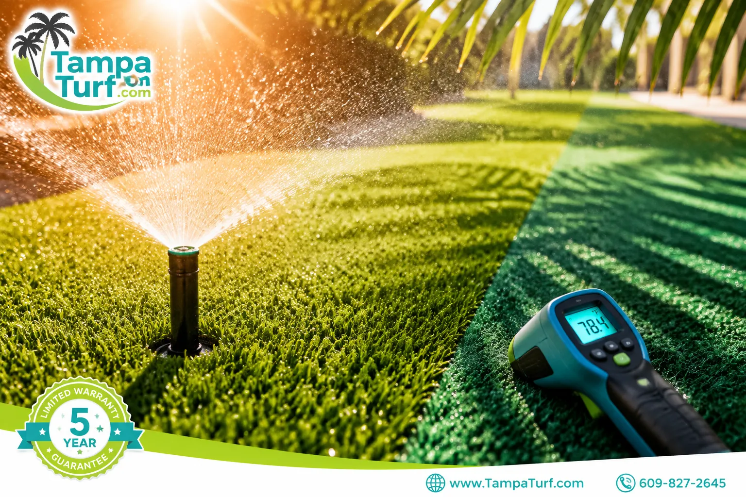 Why Does Artificial Turf Get Too Hot in the Florida Sun, and How Do You Fix It?