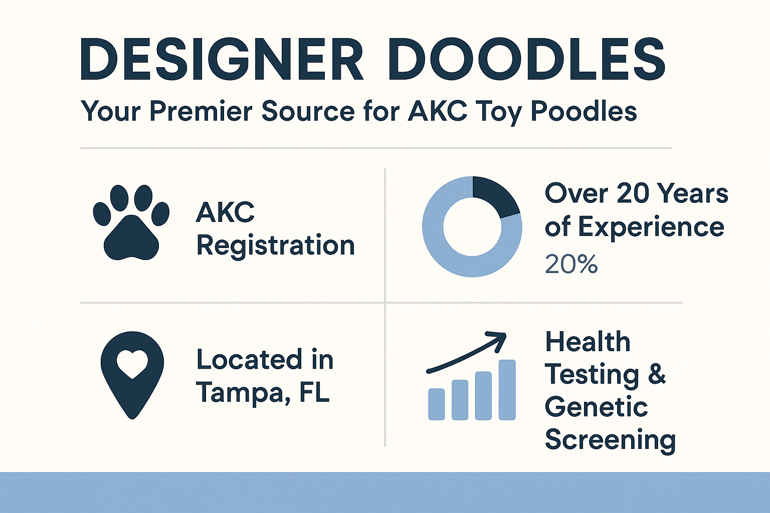 Professional landscape infographic (1536x1024) for article "Toy Poodles for Sale in Tampa: Your Ultimate Guide to Finding Your Perfect Compa