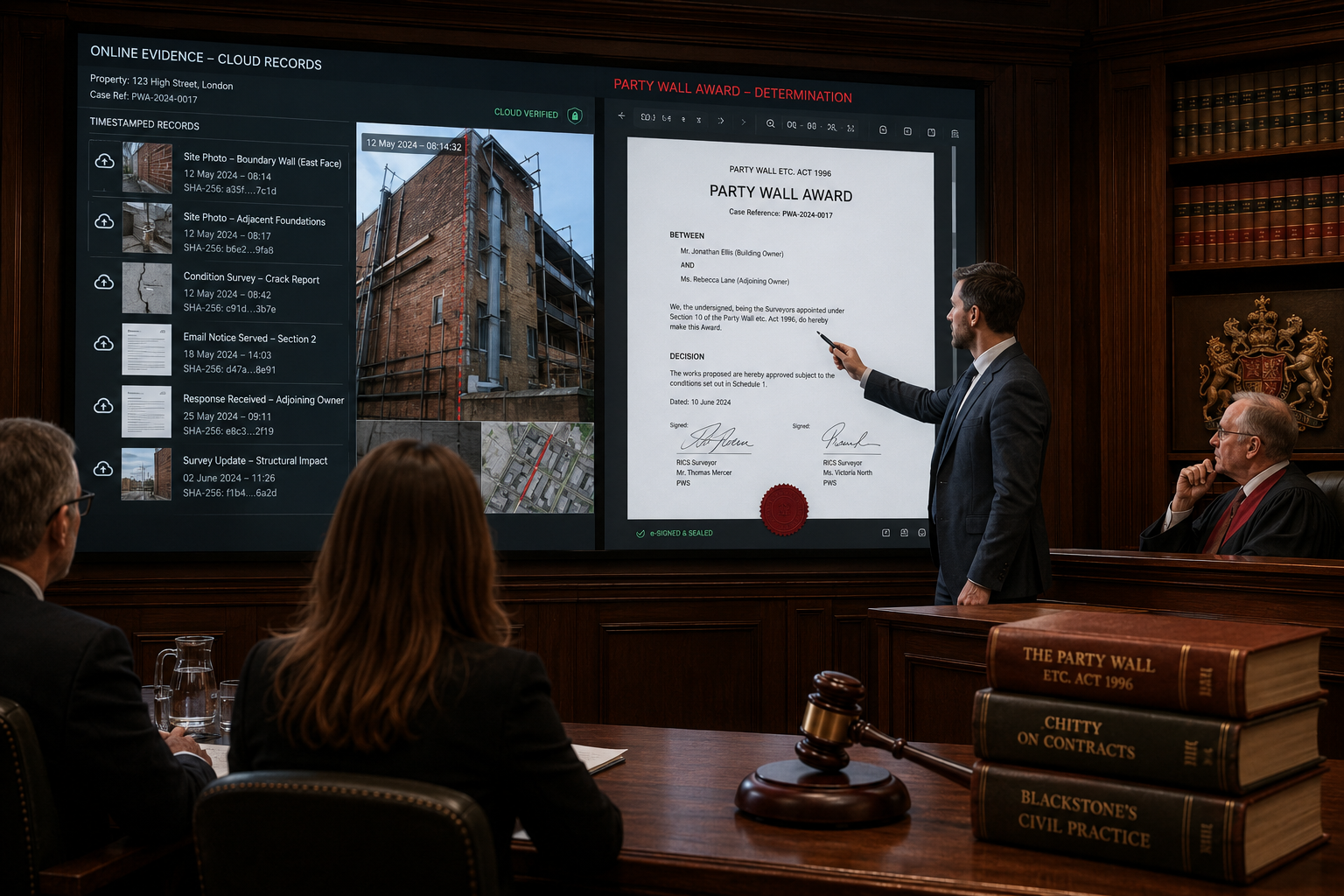 Online Evidence in Modern Party Wall Awards