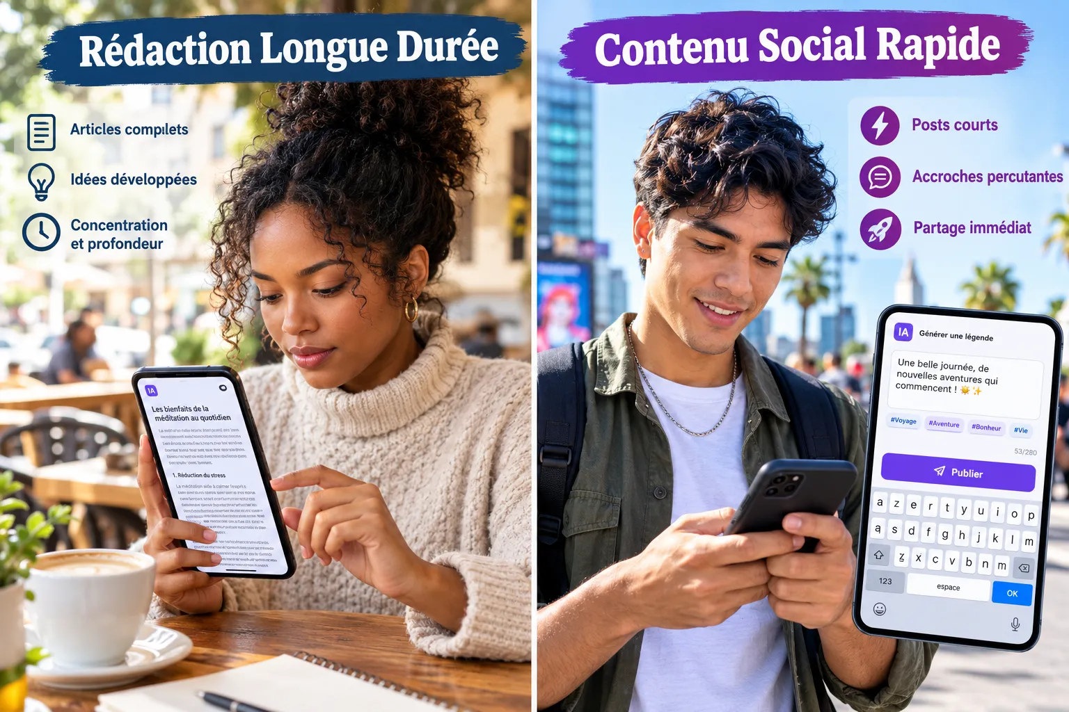 Comment choisir parmi les applications d'écriture IA mobiles disponibles