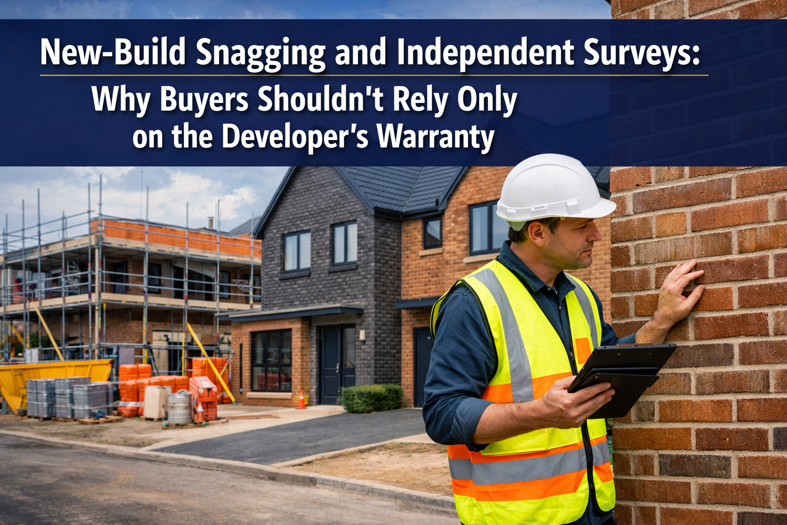 Professional () hero image with 'New-Build Snagging and Independent Surveys: Why Buyers Shouldn't Rely Only on the
