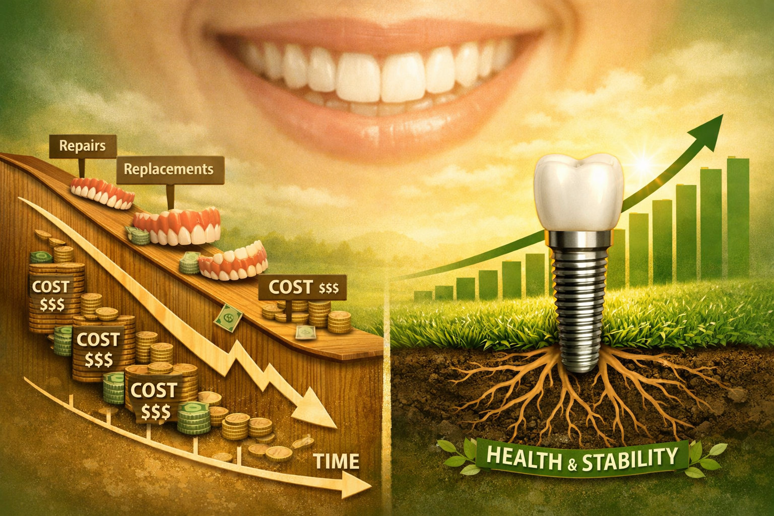 Detailed () image for the 'Long-Term Value: Why Dental Implants Often Outperform Dentures in Dallas' section, featuring a