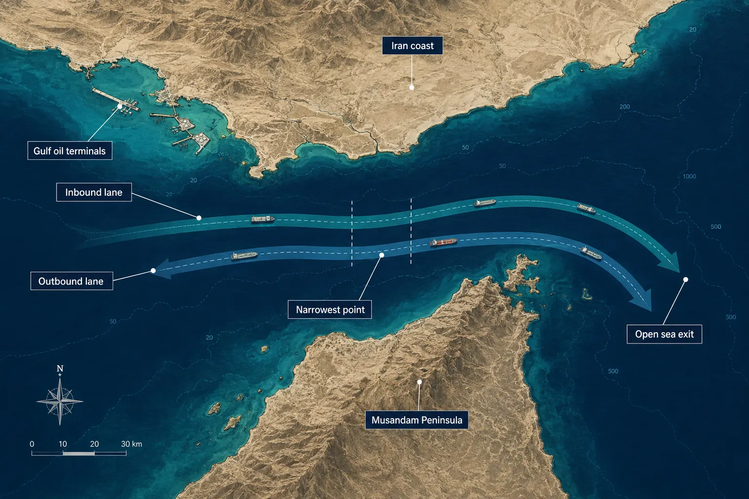 What did Trump say about the Strait of Hormuz?