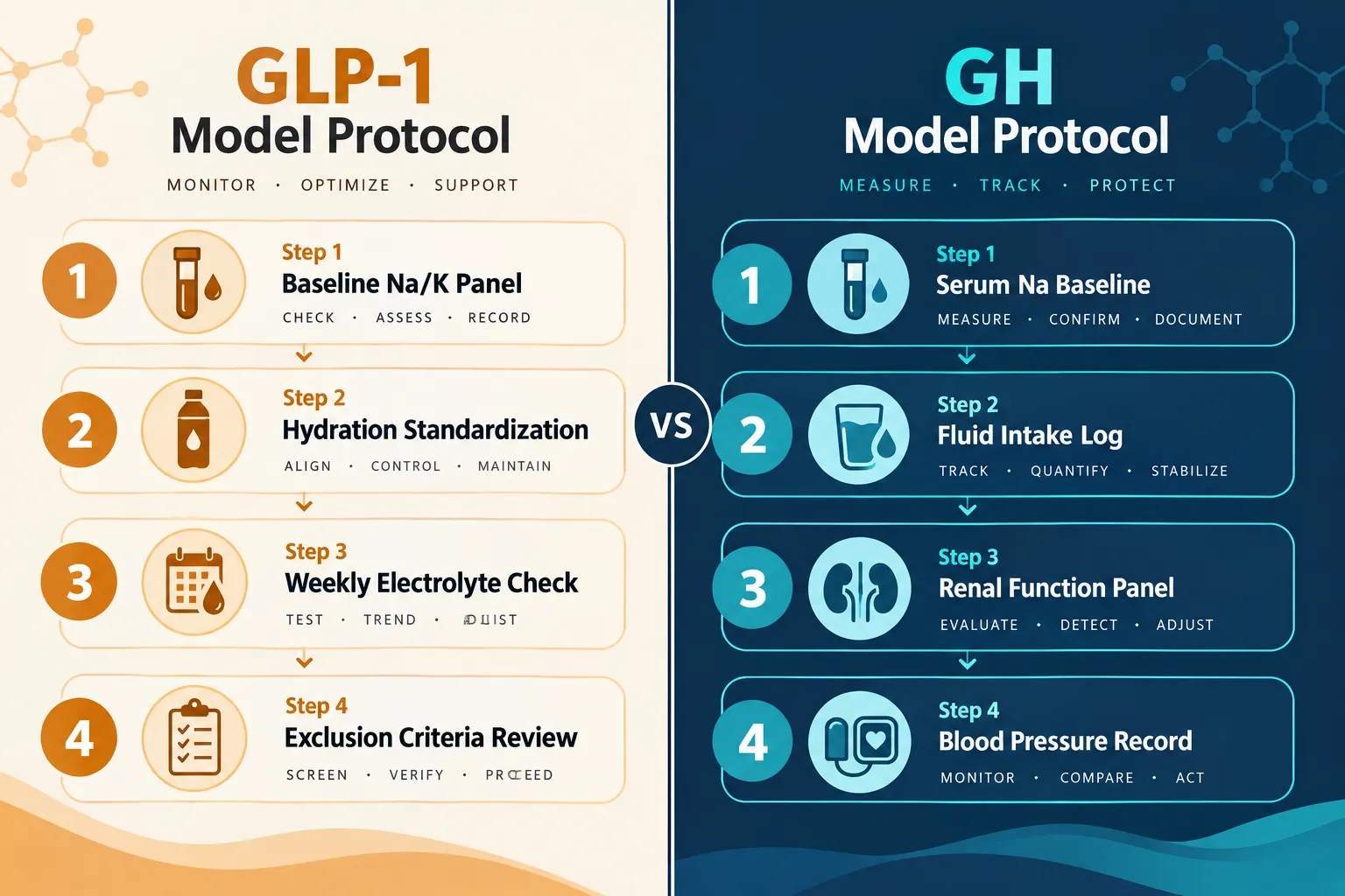 Designing GH Models: Fluid Volume, Renal Endpoints, and Sampling Standards