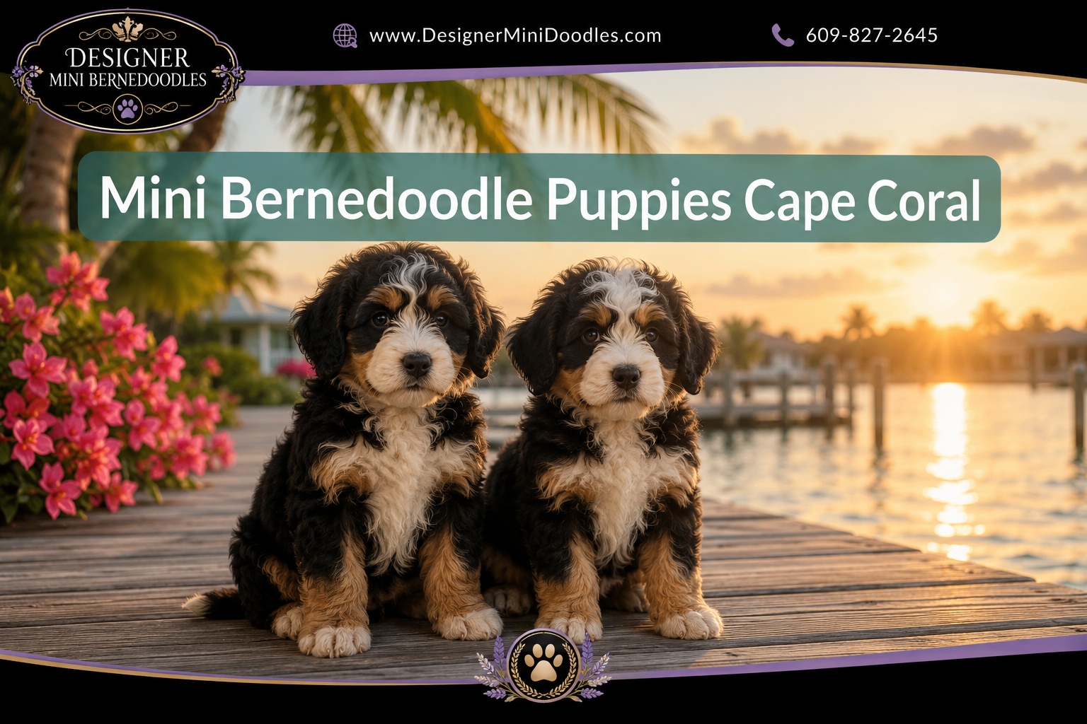 mini bernedoodle puppies Cape Coral