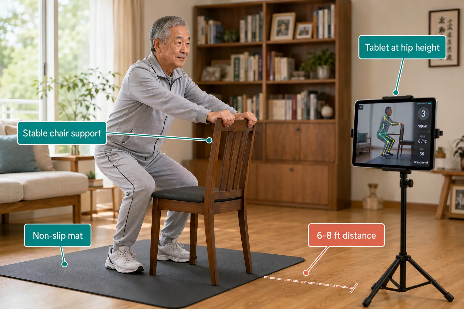What happens if the app can't recognize your movements?
