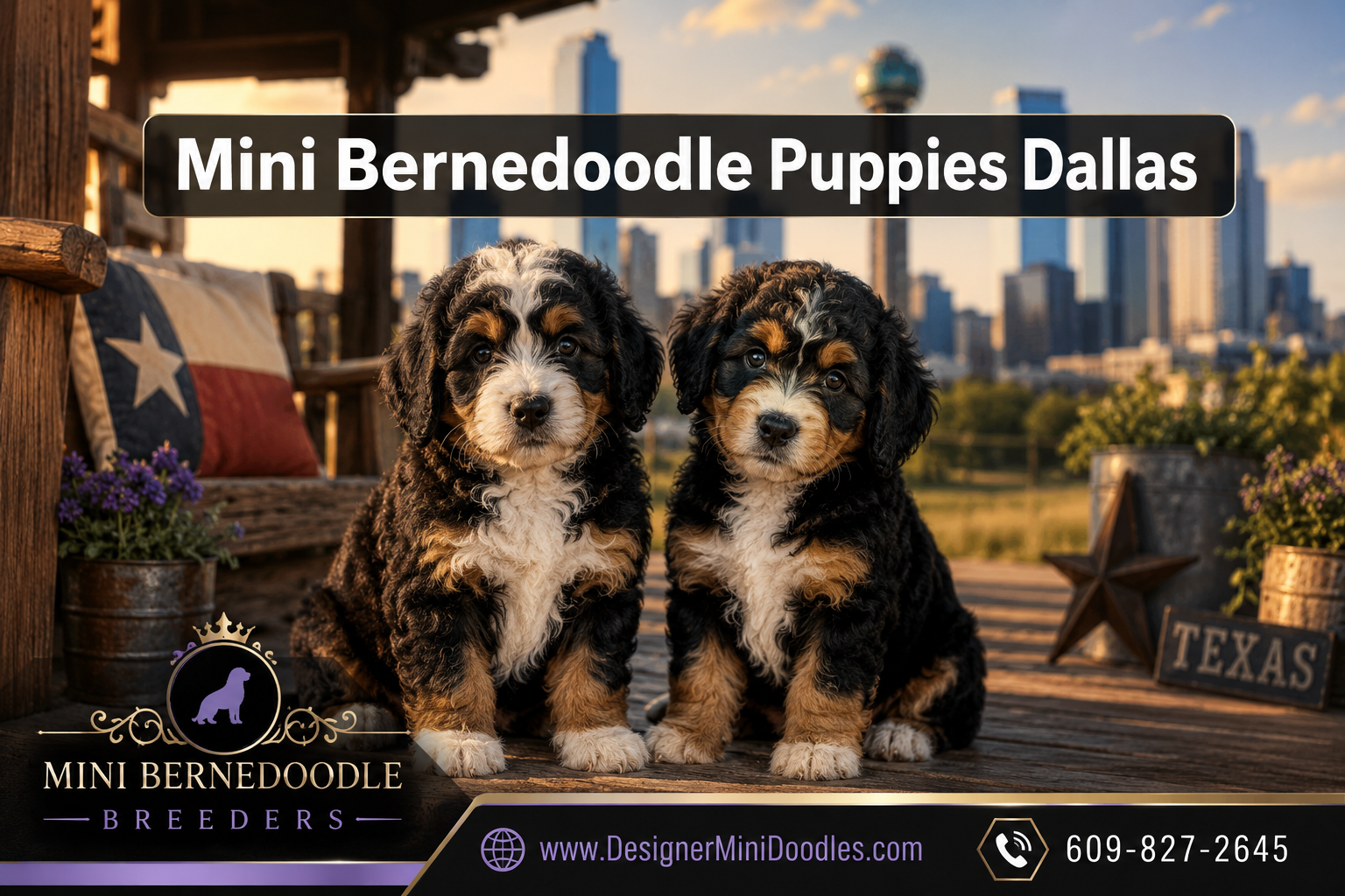 mini bernedoodle puppies Dallas