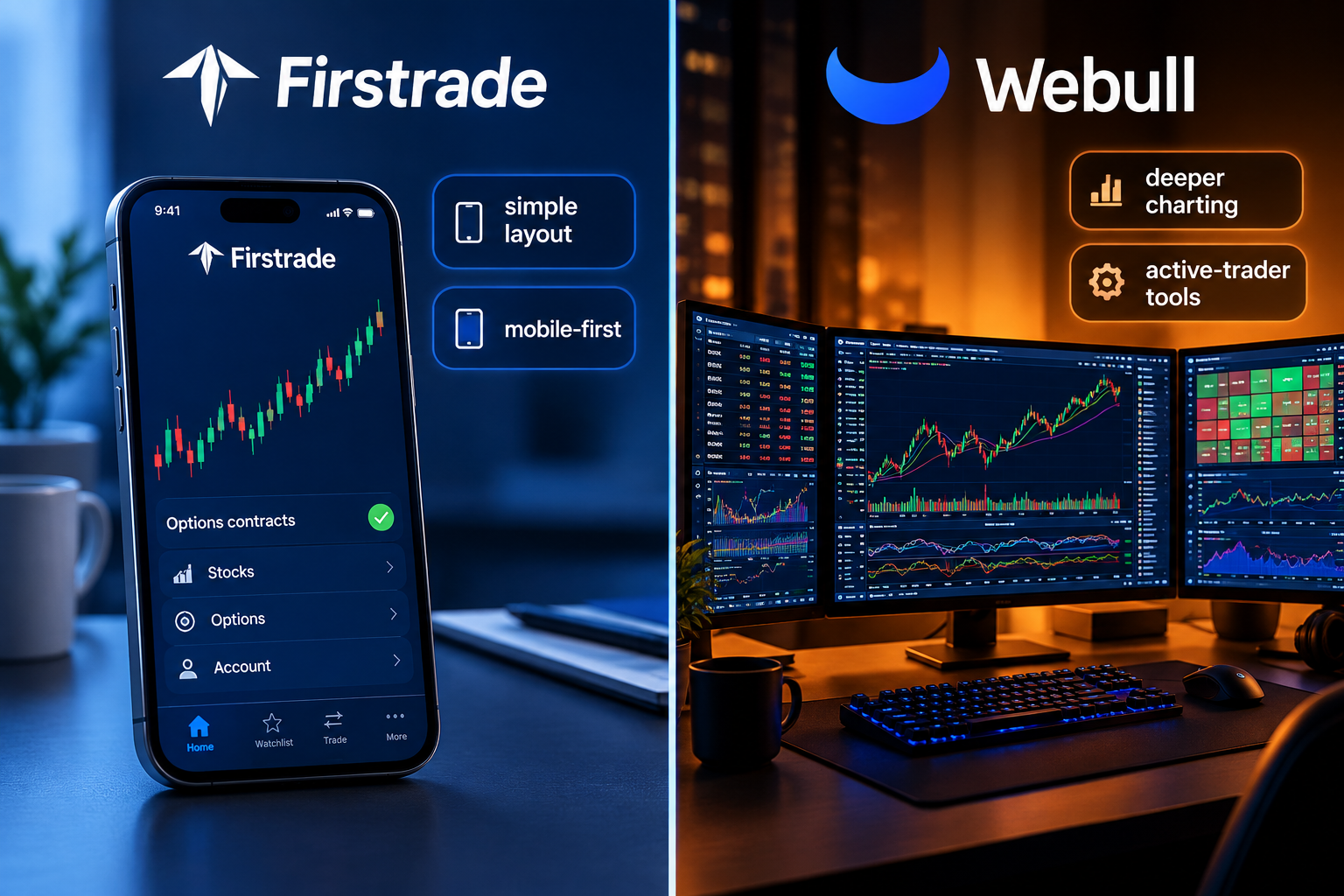 Firstrade Fees vs Robinhood, Webull, Schwab and Fidelity