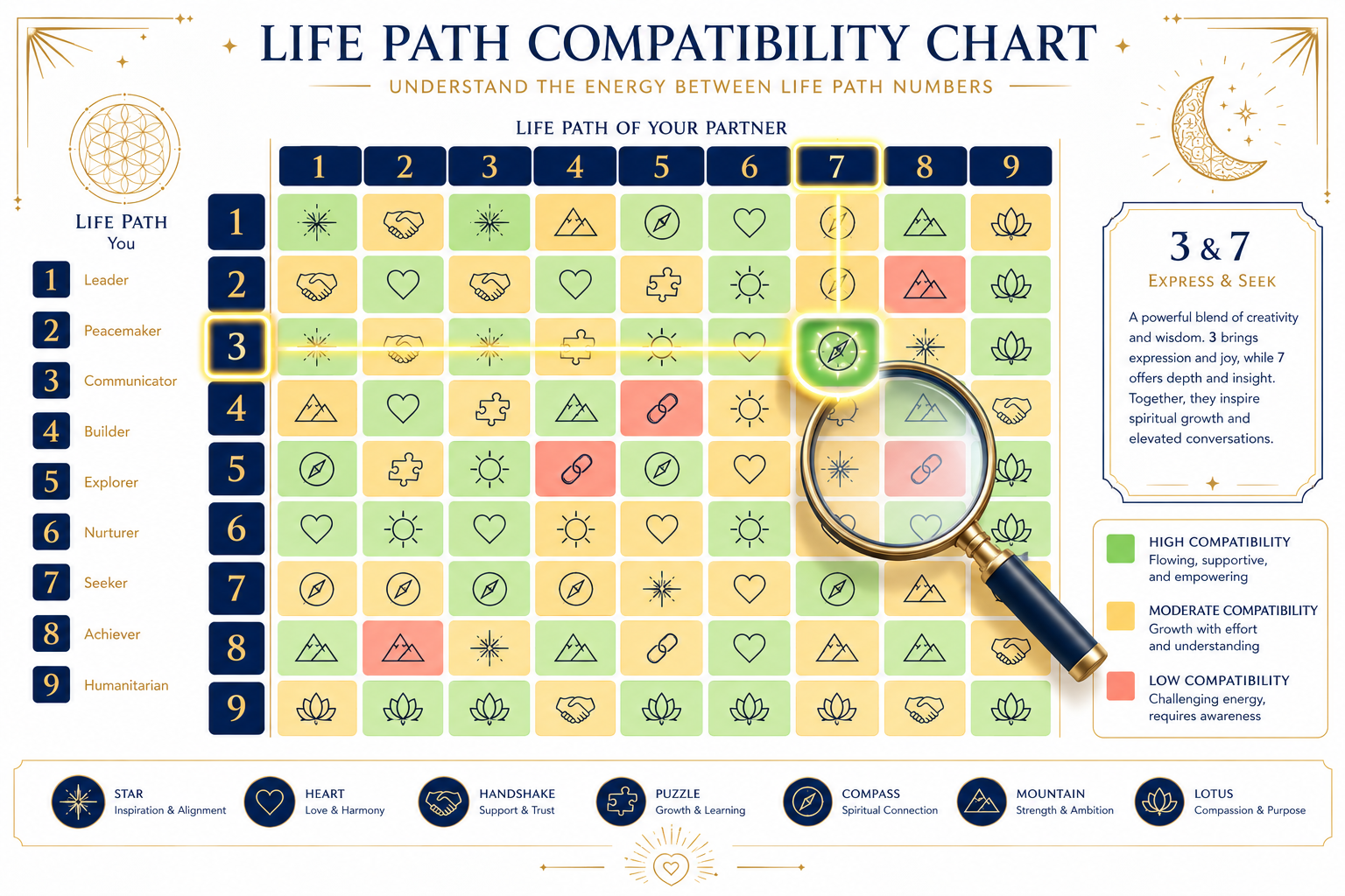 Your Numerology Compatibility by Life Path Number