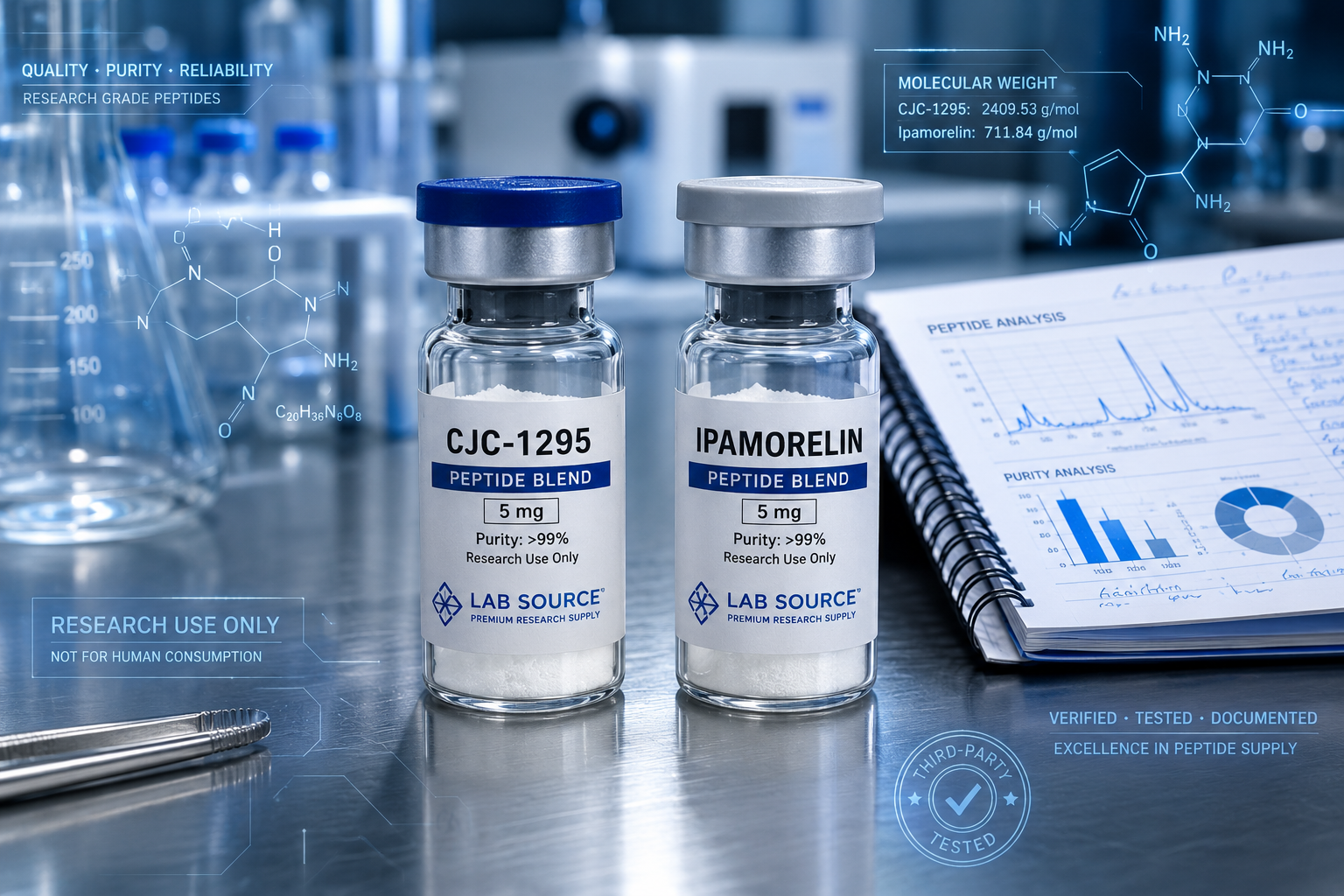 Combining Ipamorelin with GHRH Analogs