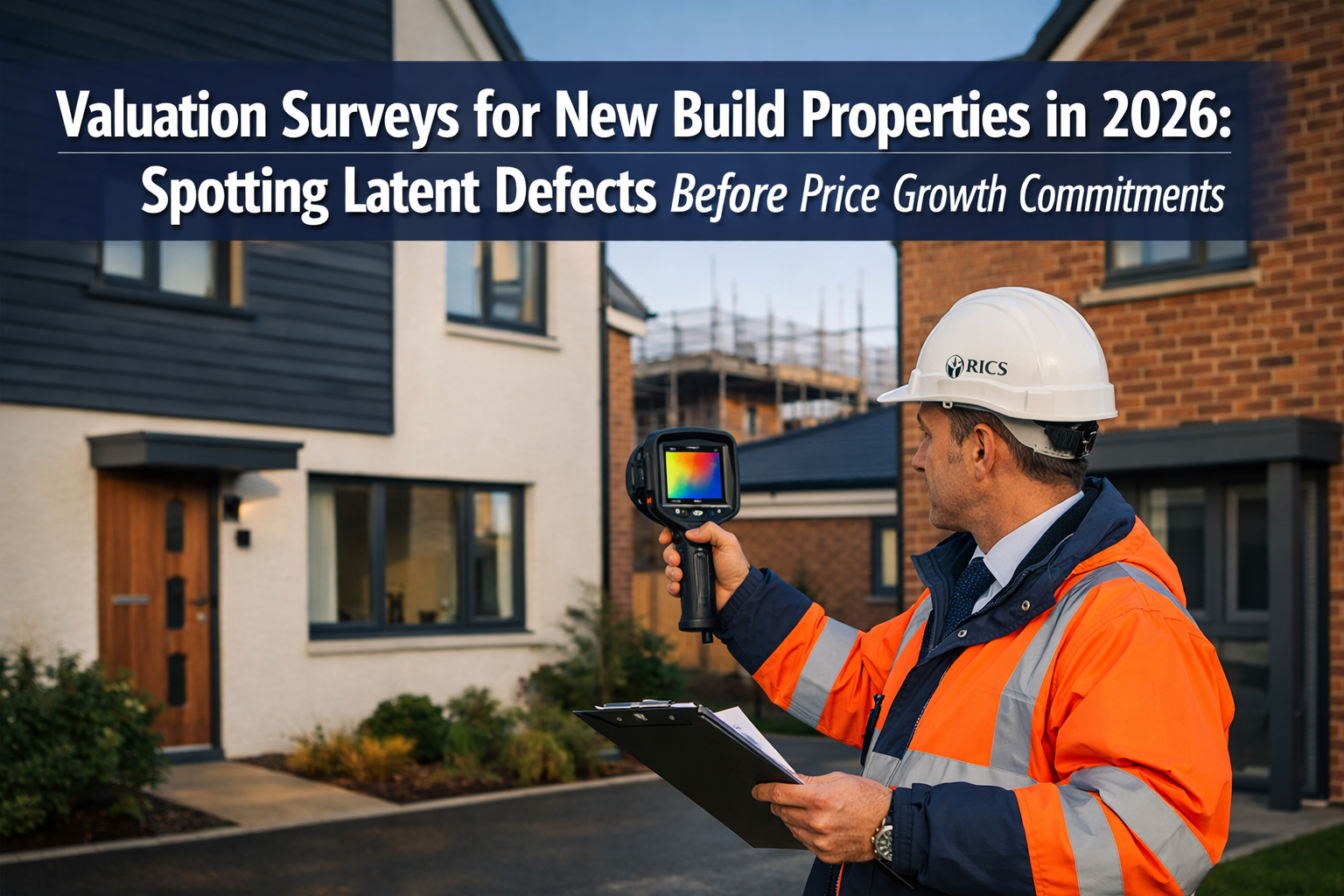 Professional () hero image with : 'Valuation Surveys for New Build Properties in 2026: Spotting Latent Defects Before Price
