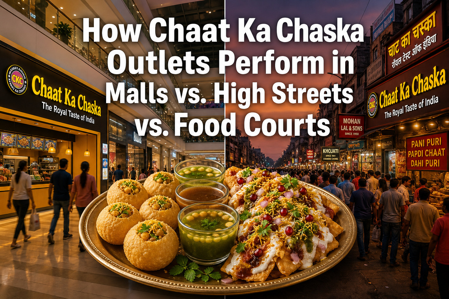 Professional () hero image with 'How Chaat Ka Chaska Outlets Perform in Malls vs. High Streets vs. Food Courts' in extra