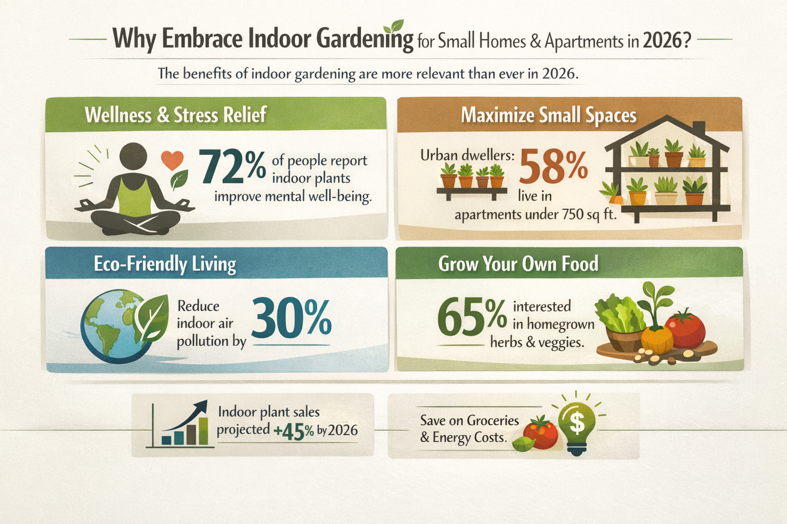 Indoor Gardening for Small Homes & Apartments: Cultivating Green Sanctuaries in 2026