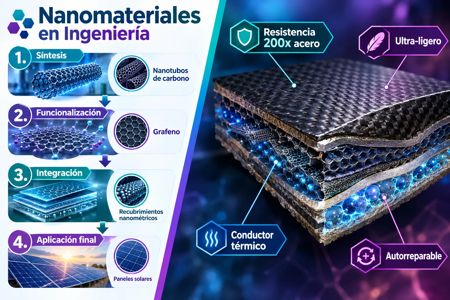 Nanotecnología en medicina y materiales avanzados: transformando la ingeniería