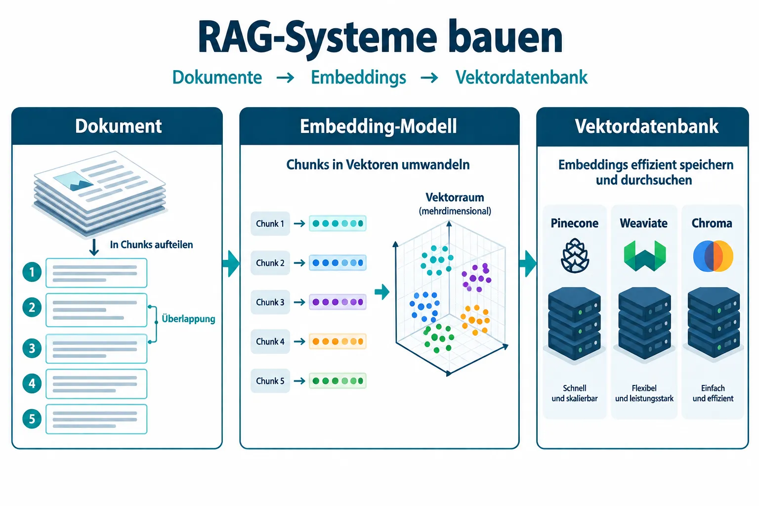 Die Kernkomponenten beim RAG-Systeme bauen