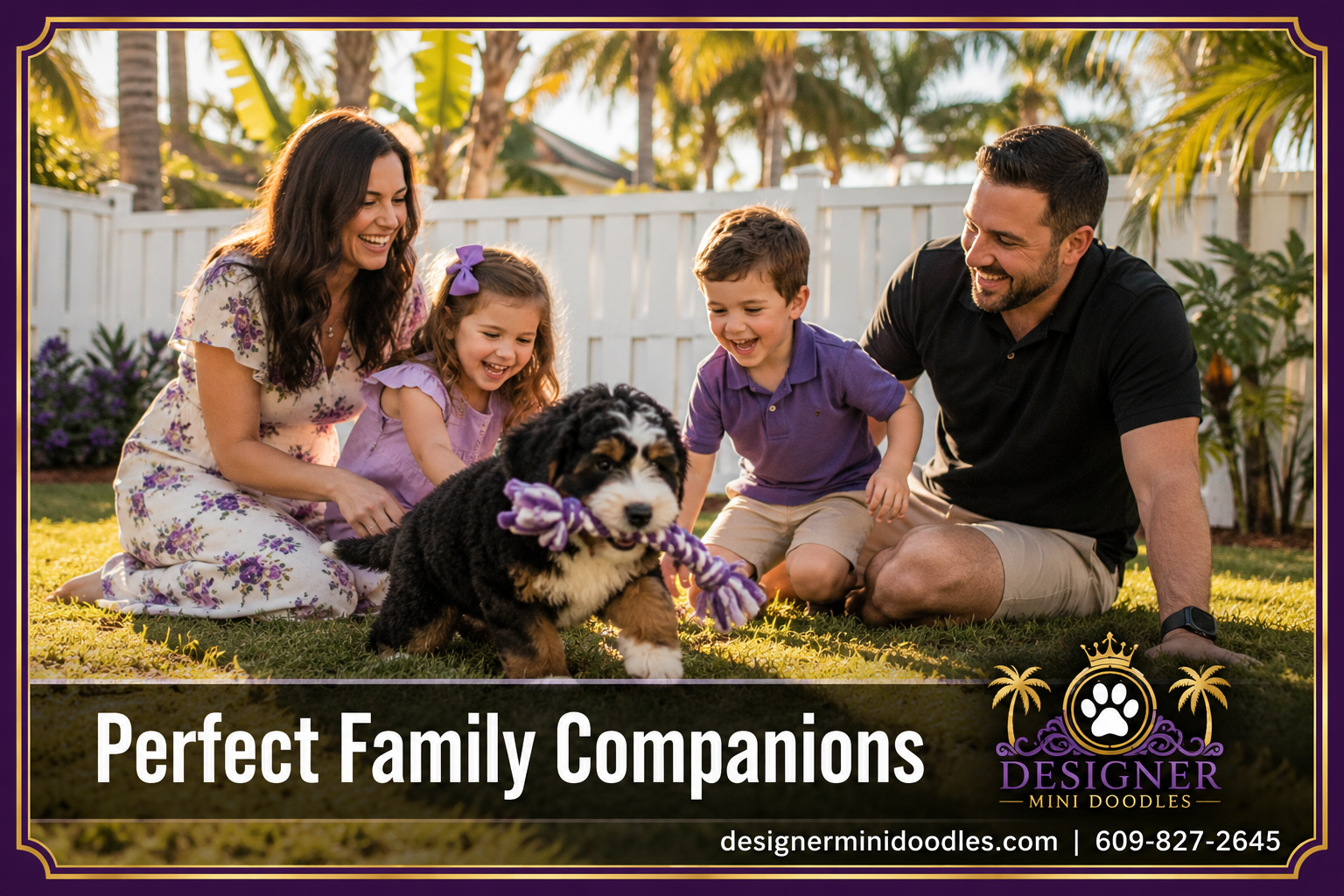 Are Mini Bernedoodles Good With Kids and Other Pets?