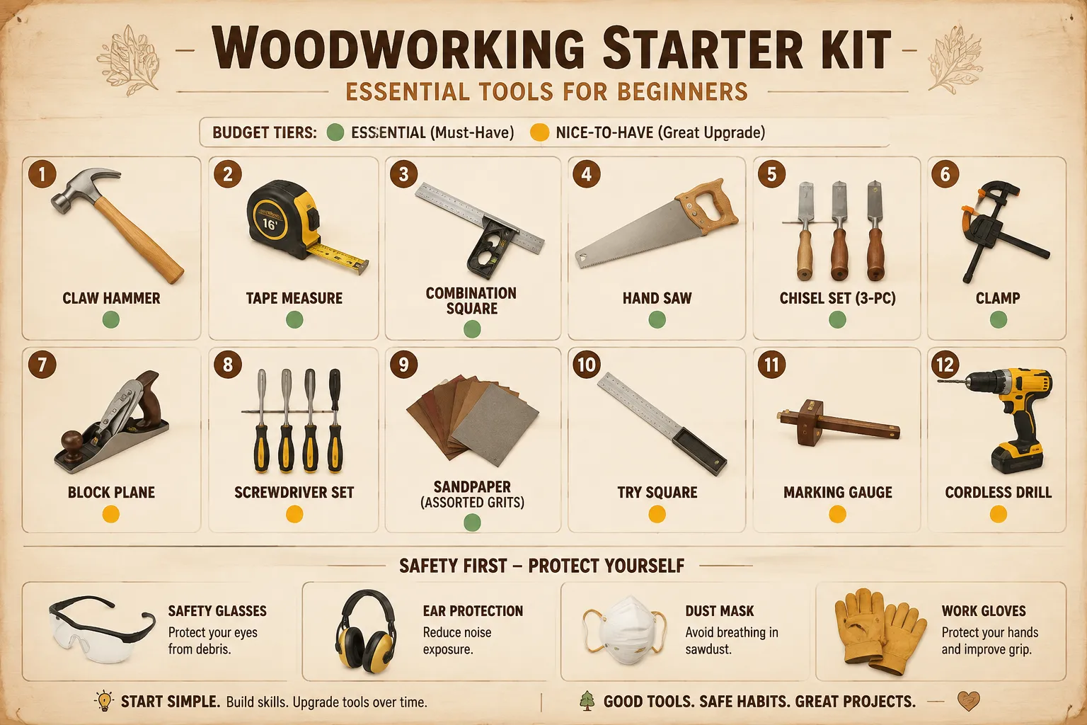 Various Tools Used For Woodworking: The Complete Beginner's Guide 3 Woodworking Tools for Furniture Making vs. Carpentry