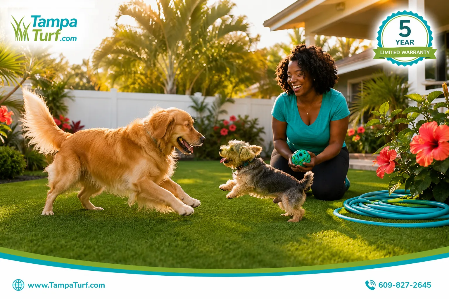 What does the artificial turf installation process and timeline look like?