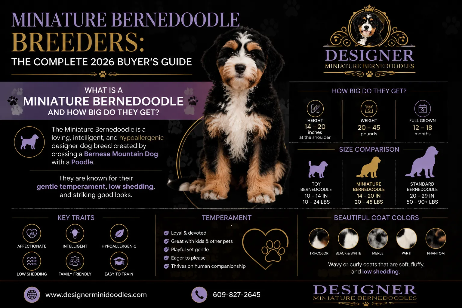 Reputable Miniature Bernedoodle Breeder