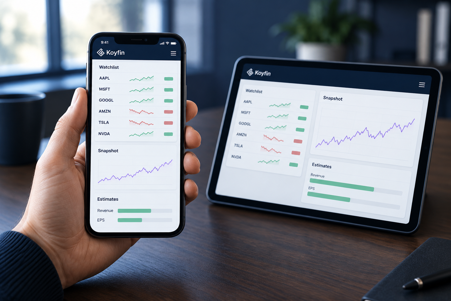 How do Koyfin and TradingView compare to their competitors?