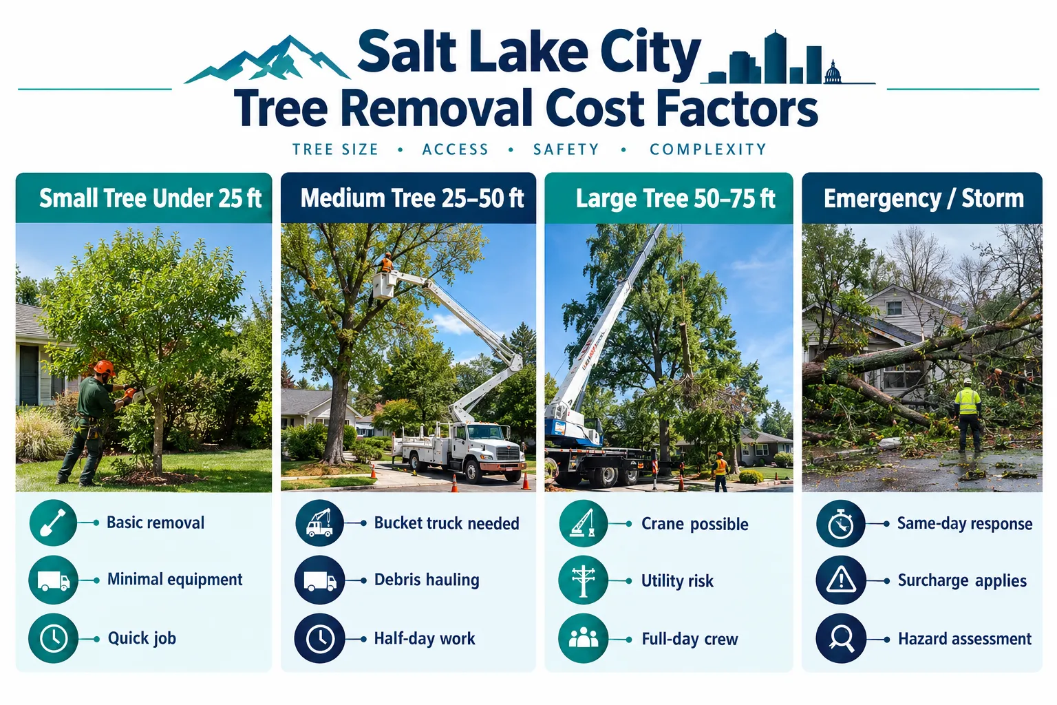 How Much Does Tree Removal Cost in Salt Lake City?