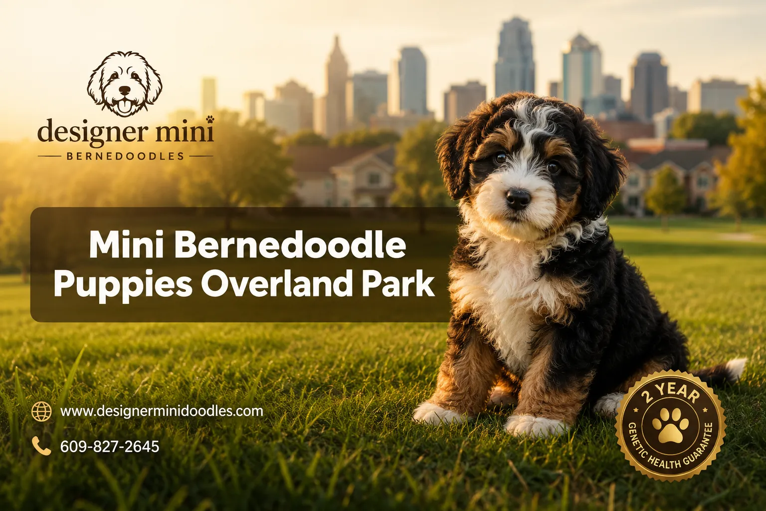 Mini Bernedoodle puppies Overland Park Kansas