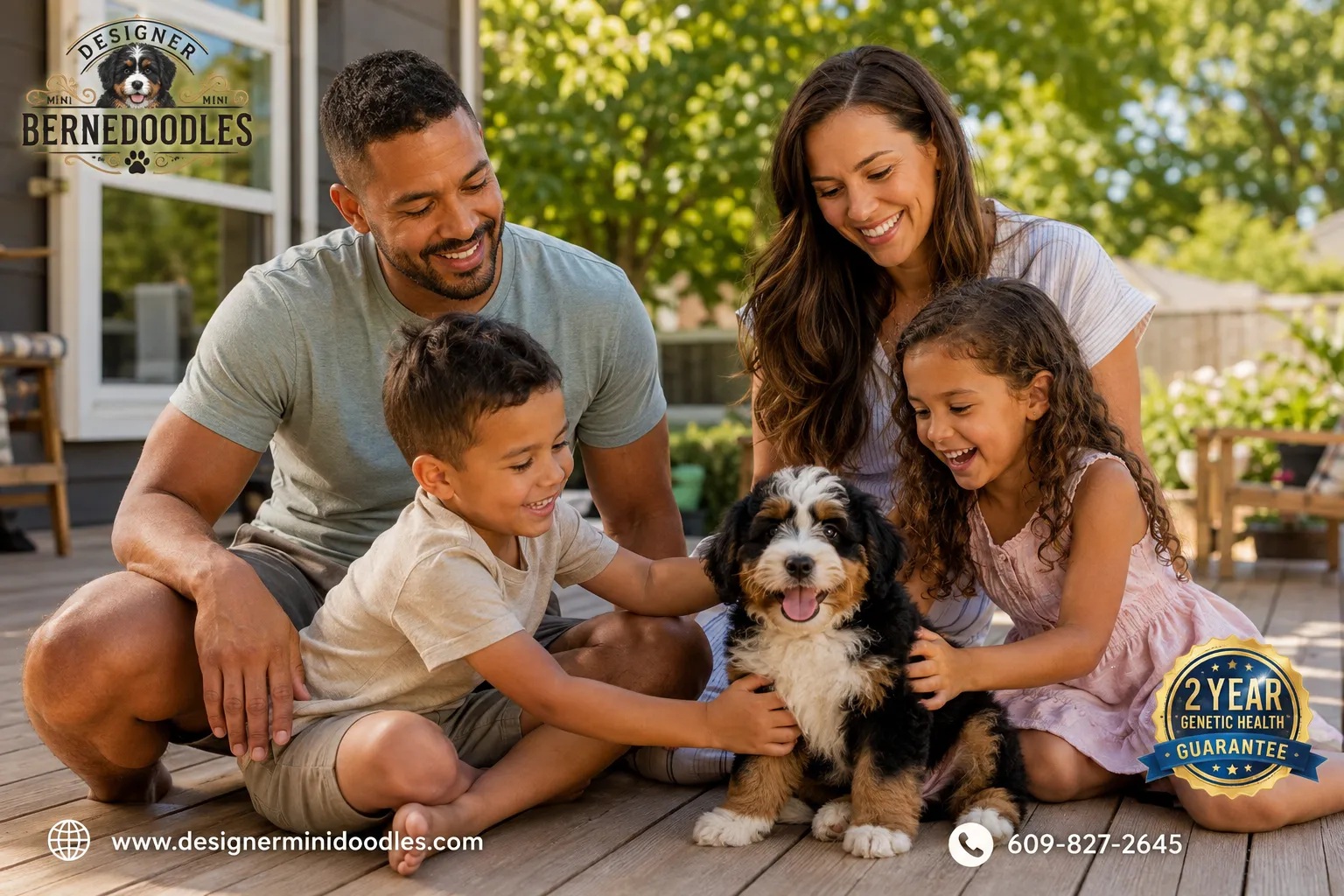 Are Mini Bernedoodles Good for Families With Kids