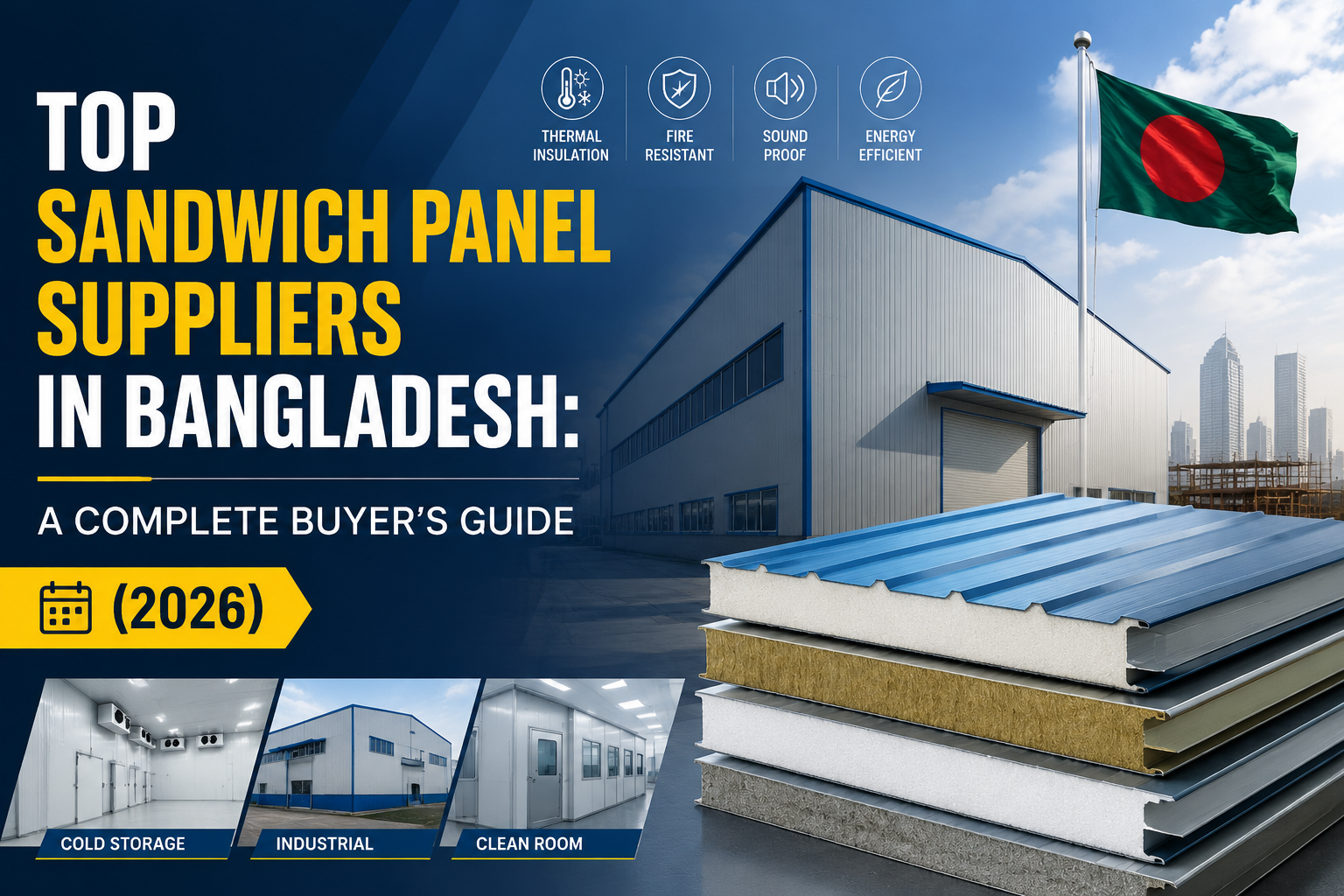 "Top Sandwich Panel Suppliers in Bangladesh: A Complete Buyer's Guide (2026)". Modern design, , , aesthetic. Background