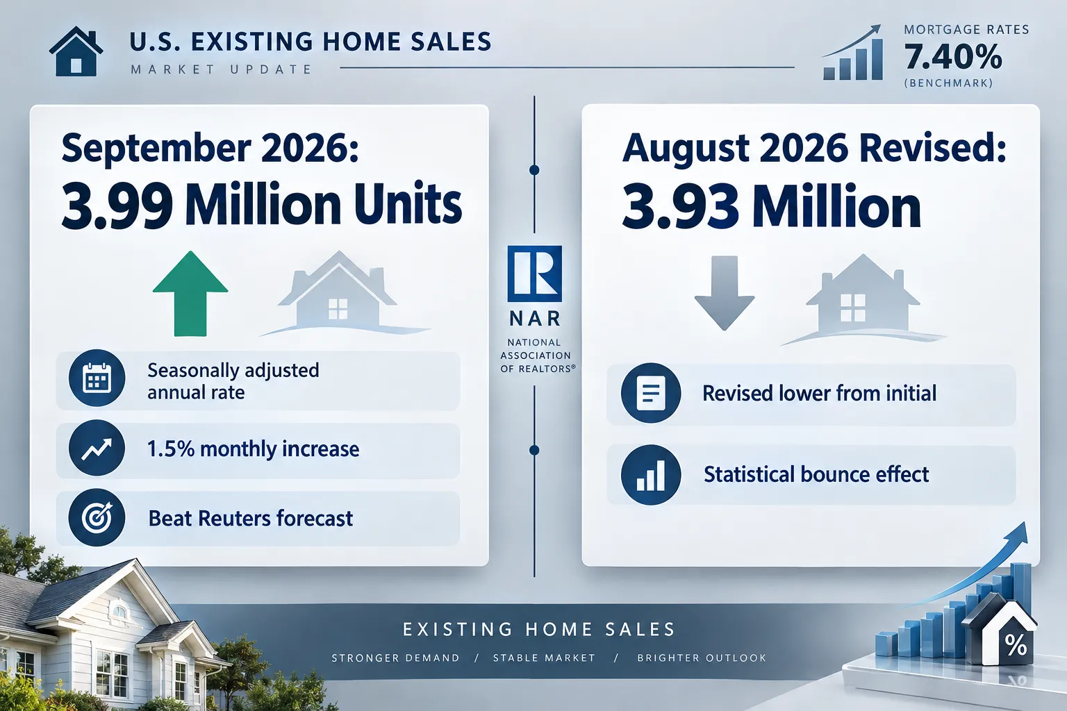 US Existing Home Sales Rise In September: What The NAR Data Shows