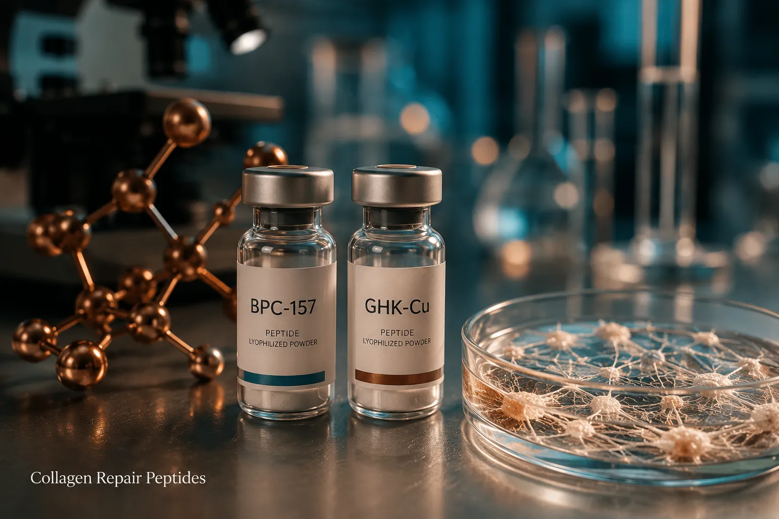 BPC‑157, GHK‑Cu, and the Mechanistic Gap With Naproxen in Injury Models