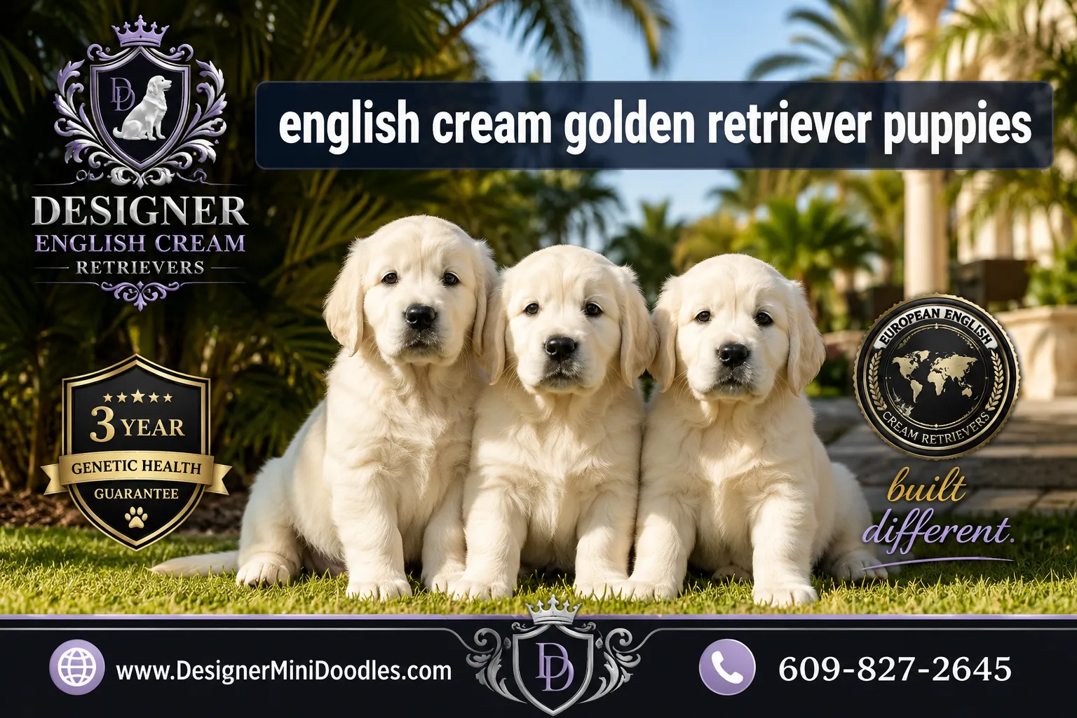 english cream golden retriever puppies Tampa