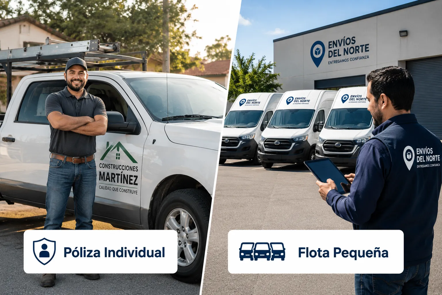 ¿Qué es el Seguro de Auto Comercial para Flotas Pequeñas vs. Póliza Individual de Trabajo?
