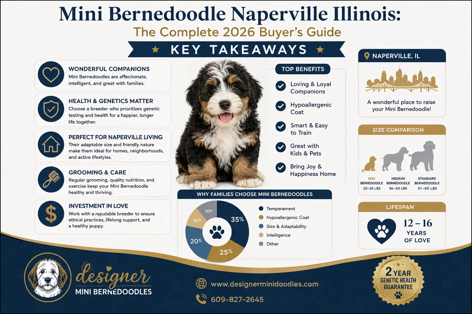 Mini Bernedoodle Naperville Illinois