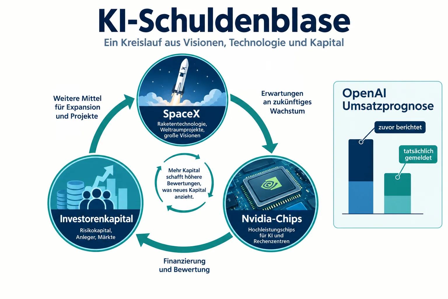 Die Umsatzlücke bei OpenAI als Symptom einer wachsenden KI-Schuldenblase