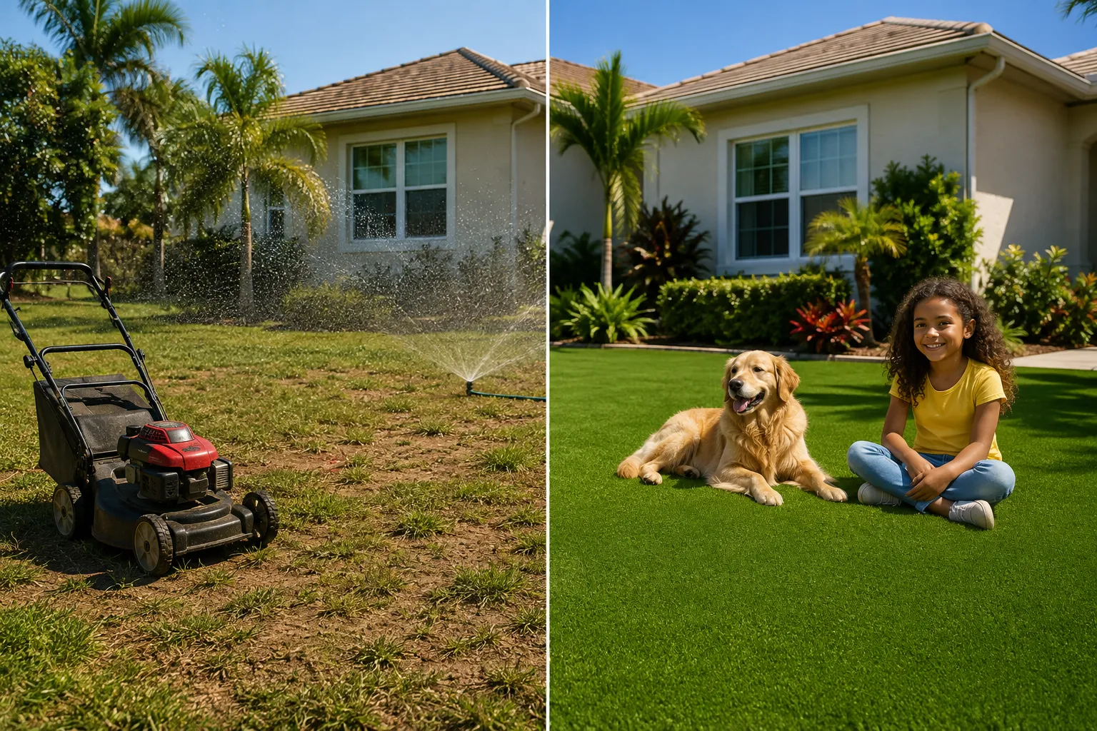 Artificial turf vs real grass: what are the pros and cons?