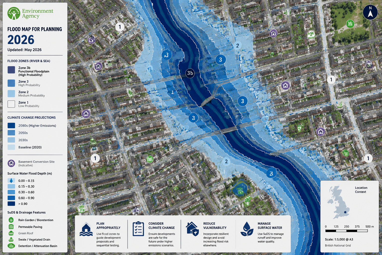 Party Wall Agreements for Basement Conversions in Flood-Prone UK Areas: Surveyor Safeguards Under Updated EA Maps — The Legal
