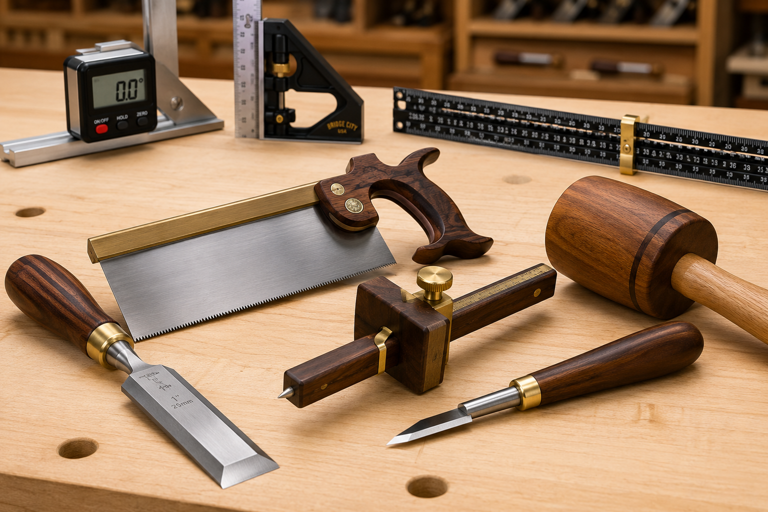 Embracing Hand Tools and Modern Layouts for Precision Joinery