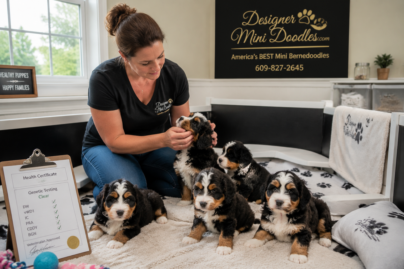 Mini Bernedoodle Puppies for Sale in New Jersey