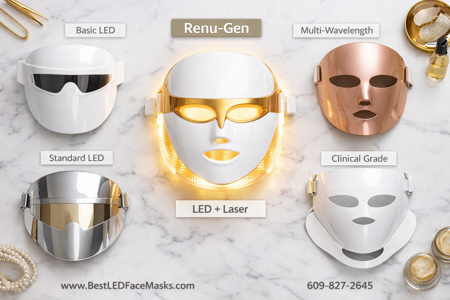 led light face mask