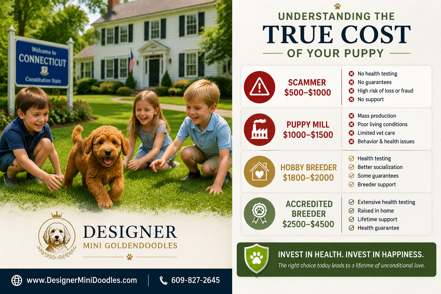 mini goldendoodle for sale Connecticut