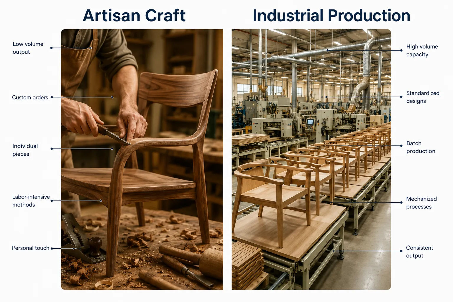 Understanding the Shift: From Artisan Craft to Industrial Production