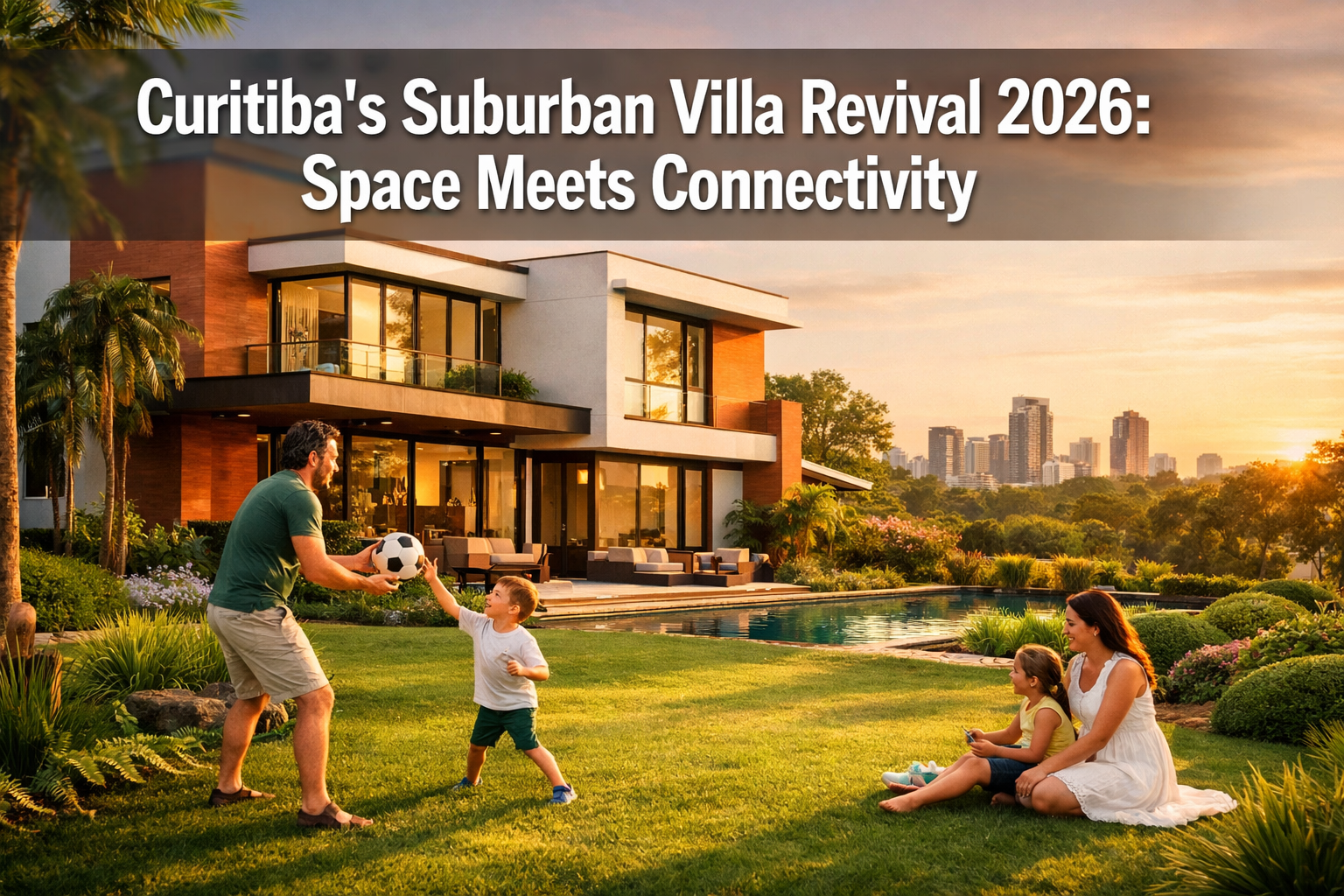Professional () hero image featuring 'Curitiba's Suburban Villa Revival 2026: Space Meets Connectivity' in extra large white