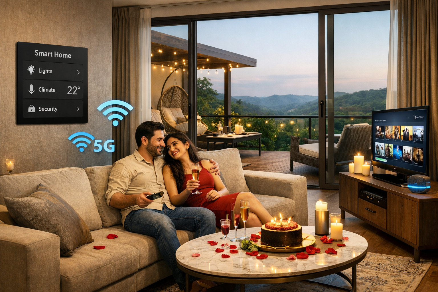 Detailed () image for the second H2 section, showing the actual experience within a private, fully automated Airbnb in