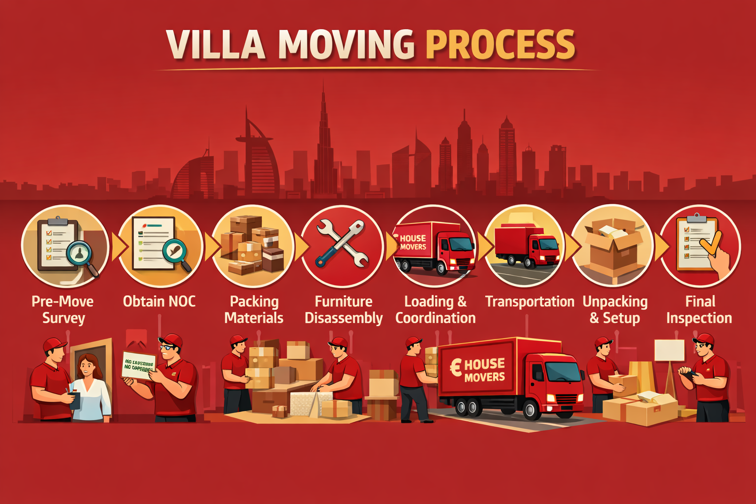 user this color for image #90191c. put this color on worker's Tshirt and on truck. and if you put the truck image, write my brand image on i