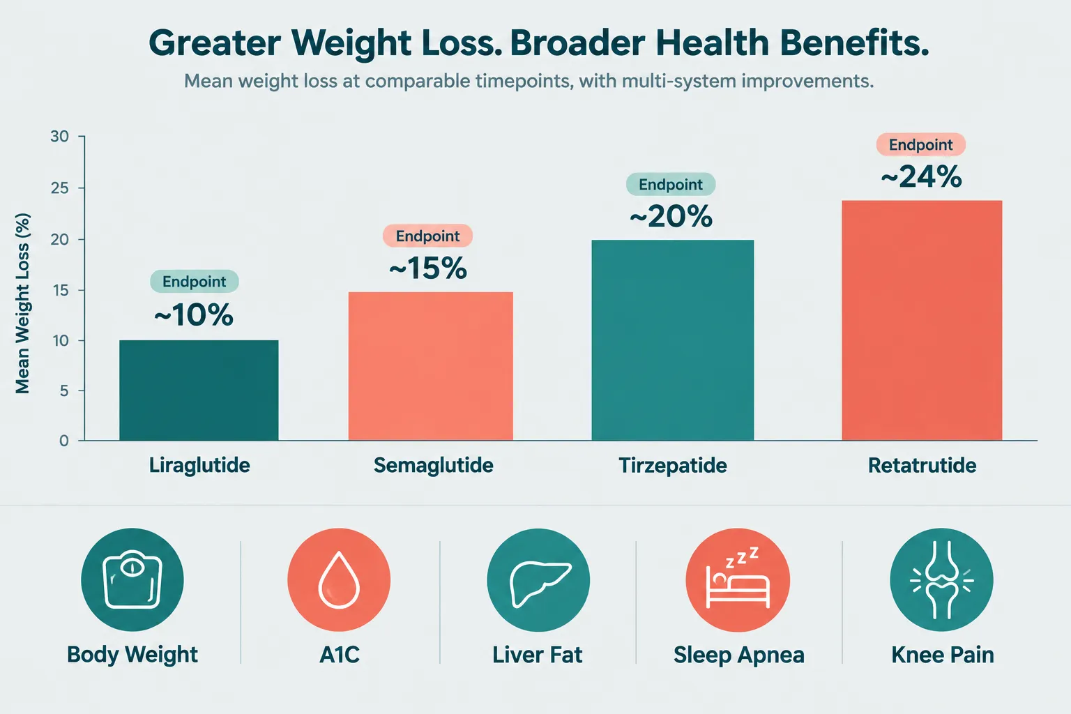 Efficacy Endpoints: Weight Loss, Glycemic Control, and Beyond