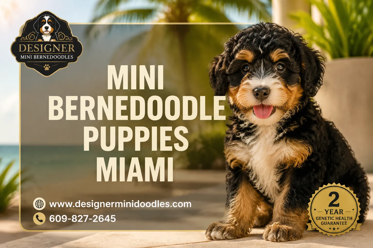 Mini Bernedoodle Puppies Miami